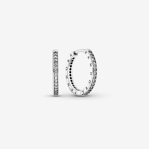 Pandora Jewelry - Pandora logo hoop earrings